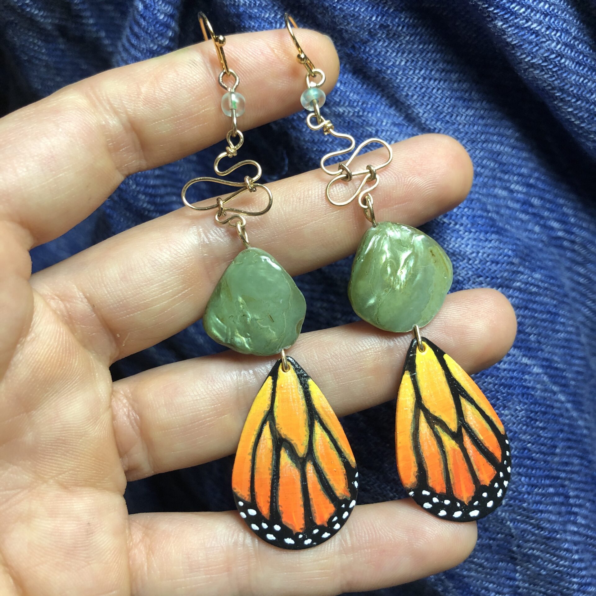 Butterfly Metamorphosis I Acrylic & Metal 