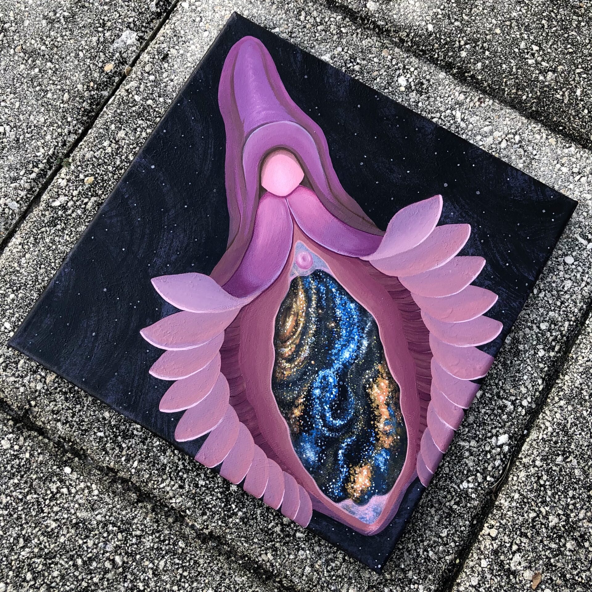 Black Holes Birth Galaxies I Acrylic on Canvas